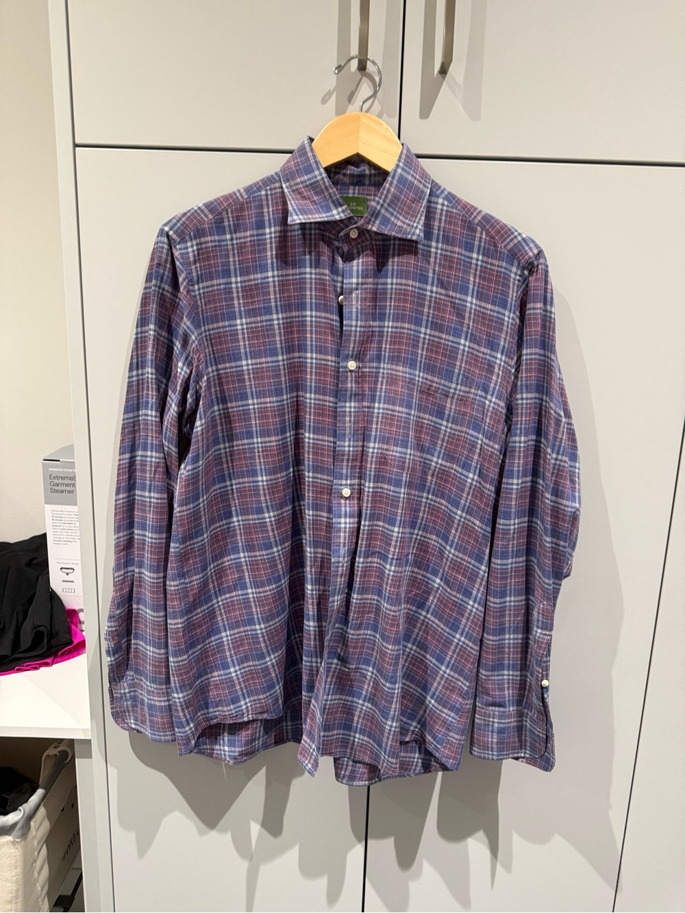 Sid Mashburn Purple & Blue Plaid Button-Down Shirt